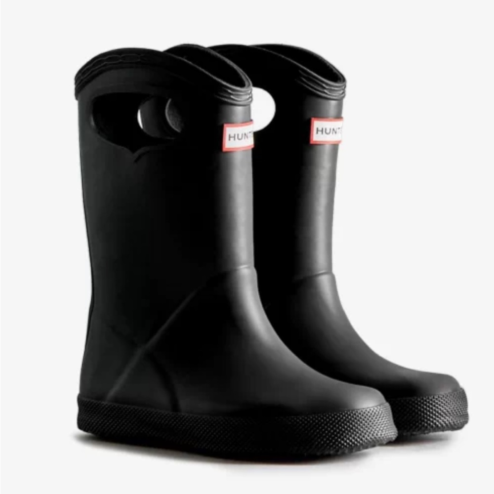 HUNTER Kids First Grab Handle Rain boots, size US 2